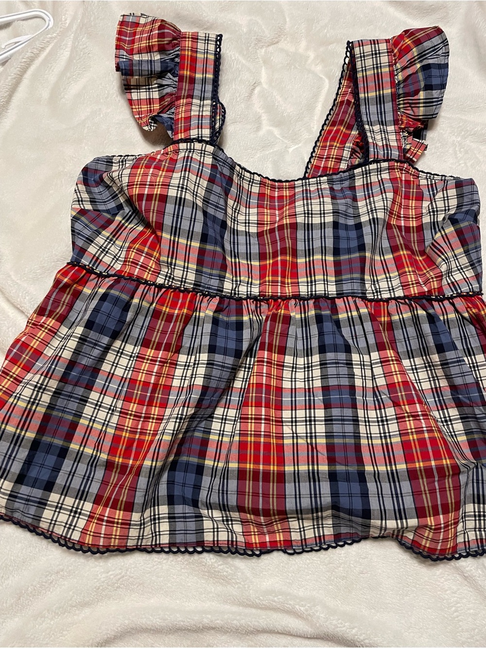 Torrid Plaid Ruffle Top - Picture 6 of 13